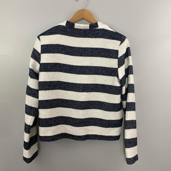 Splendid Blue and White Striped Blazer - Picture 6 of 6